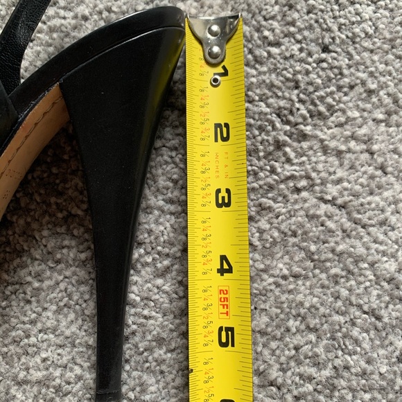 Alejandro Ingelmo Black Peep Toe Slingback Heels - Picture 8 of 8